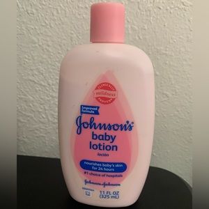 Johnsons  baby lotion original formula  pink 11 oz discontinued used